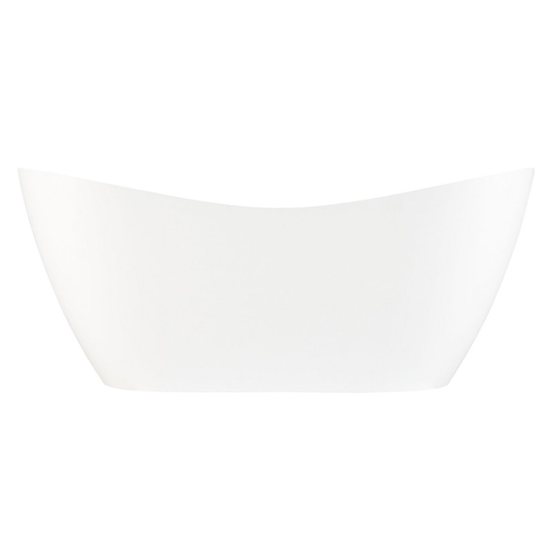 72" Sheba Acrylic Double-Slipper Tub With Foam