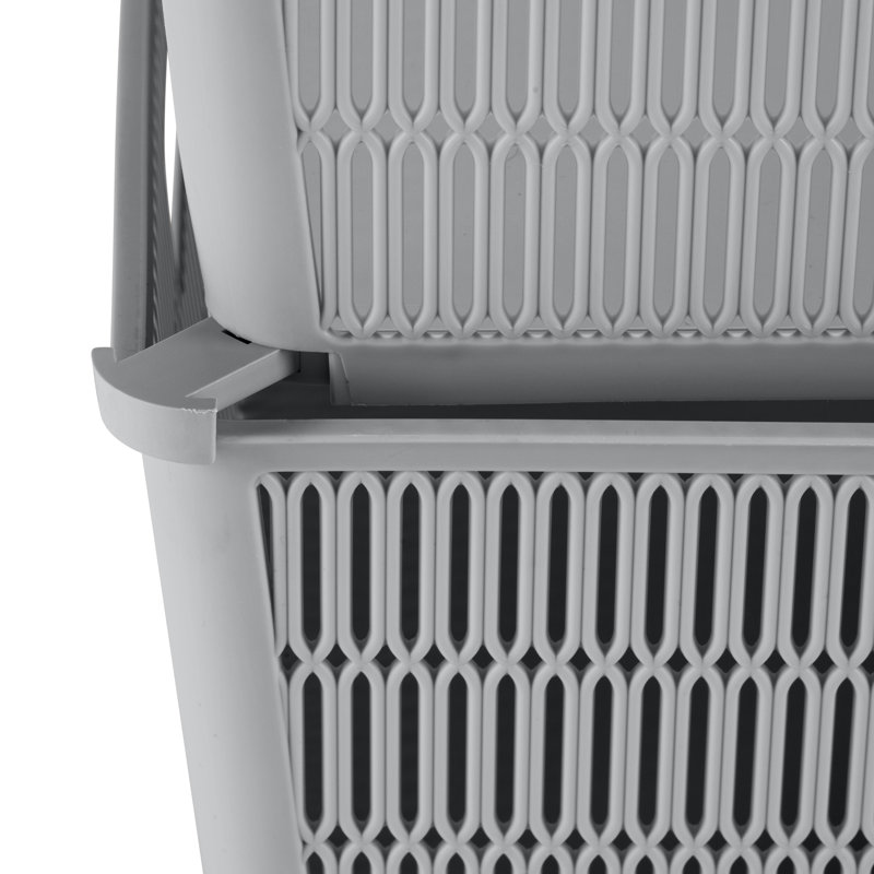 Simplify Plastic Bin, 5, Black