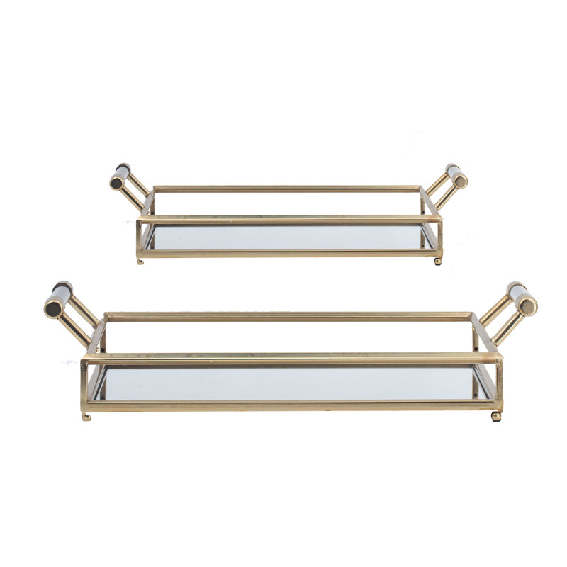 Mirror Tray - Set of 2