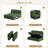 88 "corduroy L-shaped Sofa With Storage Can Be Converted Into A Sofa Bed-1009827397