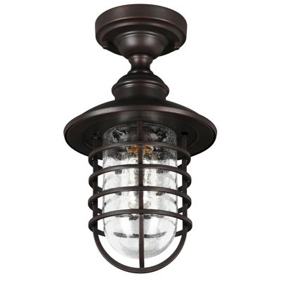 Plafonnier 1 lumière Glossop en bronze