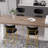Bar Height Bar Stools Set Of 2, Velvet Ergonomic Modern Counter Stool With Back, Comfy Bar Chairs With Powder Sprayed Golden Metal Legs-449020731-449020729