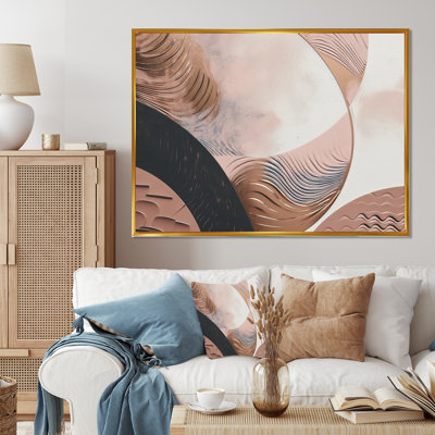 " Rosegold Half Circles Boho II "