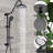 Dual Shower Head System With 8" Rain & Handheld - Strong Water Flow Wall Mounted Noise Insulation