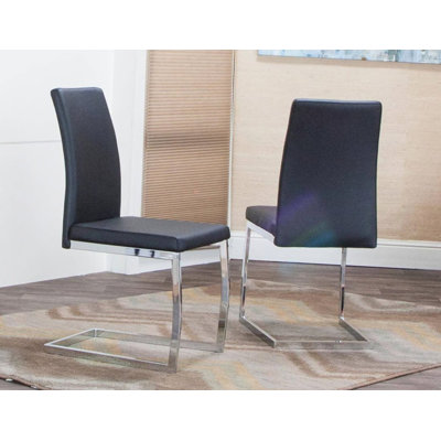 Anadia 18'' H Polyurethane Upholstered Side Chair