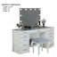 Ensemble de meuble-lavabo 1Pc avec tabourets rembourrés Glam Style 8Mm