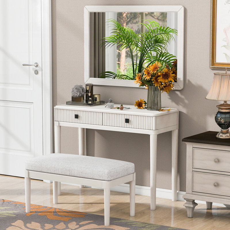 Bureau de coiffeuse moderne avec miroir
