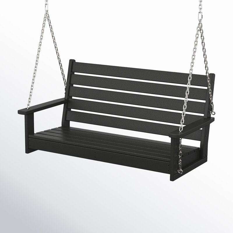 Balancelle 2 personnes POLYWOOD Monterey Bay, Noir anthracite
