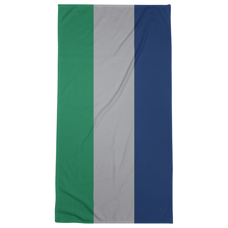 Vancouver Lightweight Bath Towel, Green/Cool Gray/Blue, Microfiber
