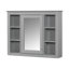 Meuble-lavabo de 36 po avec armoire à pharmacie, armoire de rangement moderne avec 2 portes à fermeture douce et 4 tiroirs, meuble-lavabo simple-404417220