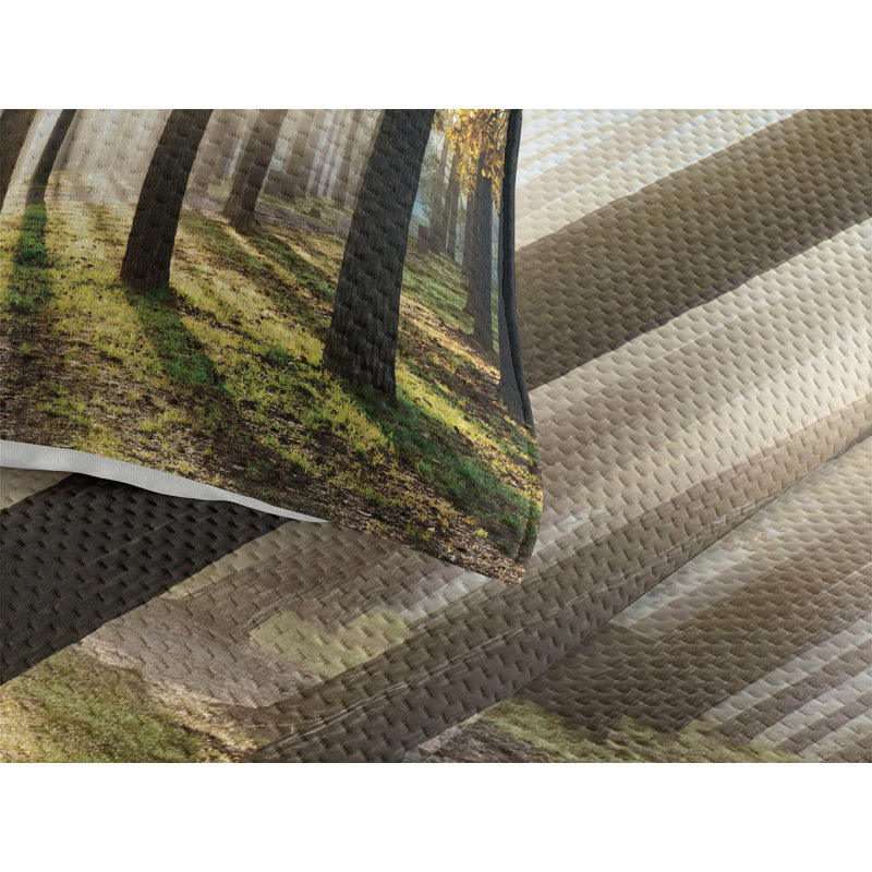 Forest Rustic Polyester Coverlet