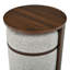 Table d'appoint coulissante avec tabouret amovible