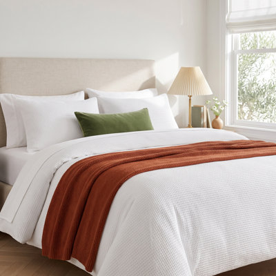 Felix Waffle Cotton Duvet Cover Set