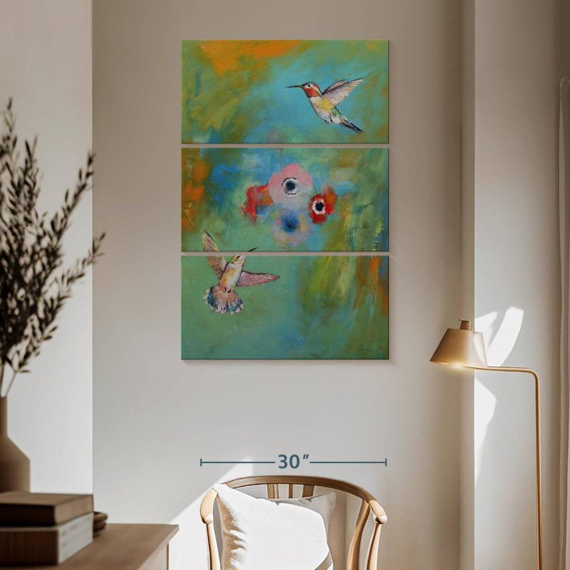 Brampt Hummingbirds, 65" H x 42" W