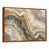 Toile avec cadre flottant brun