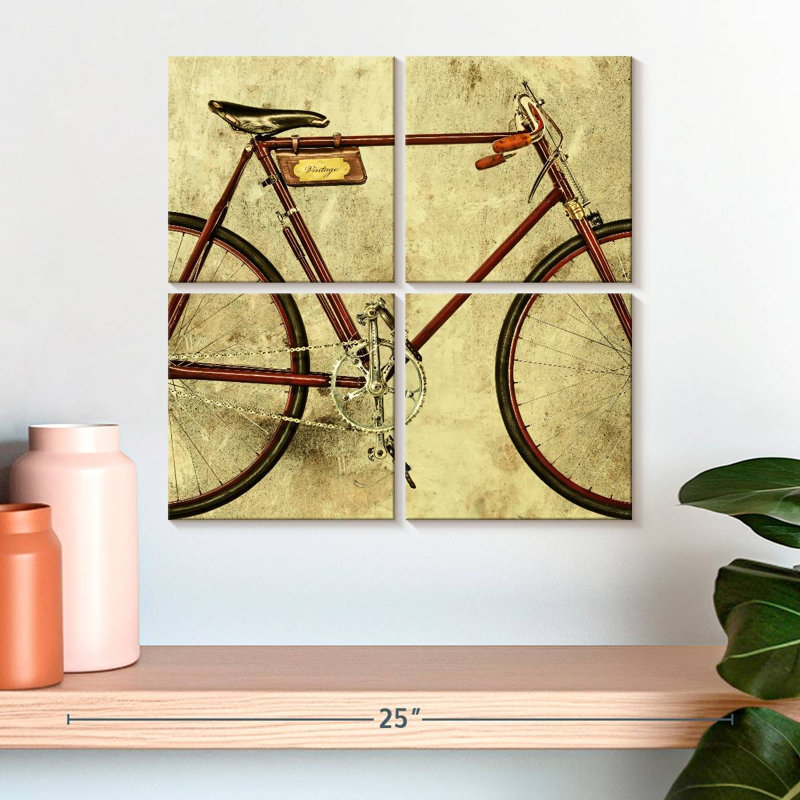 Vélo rétro restauré, H 18 po x l 18 po
