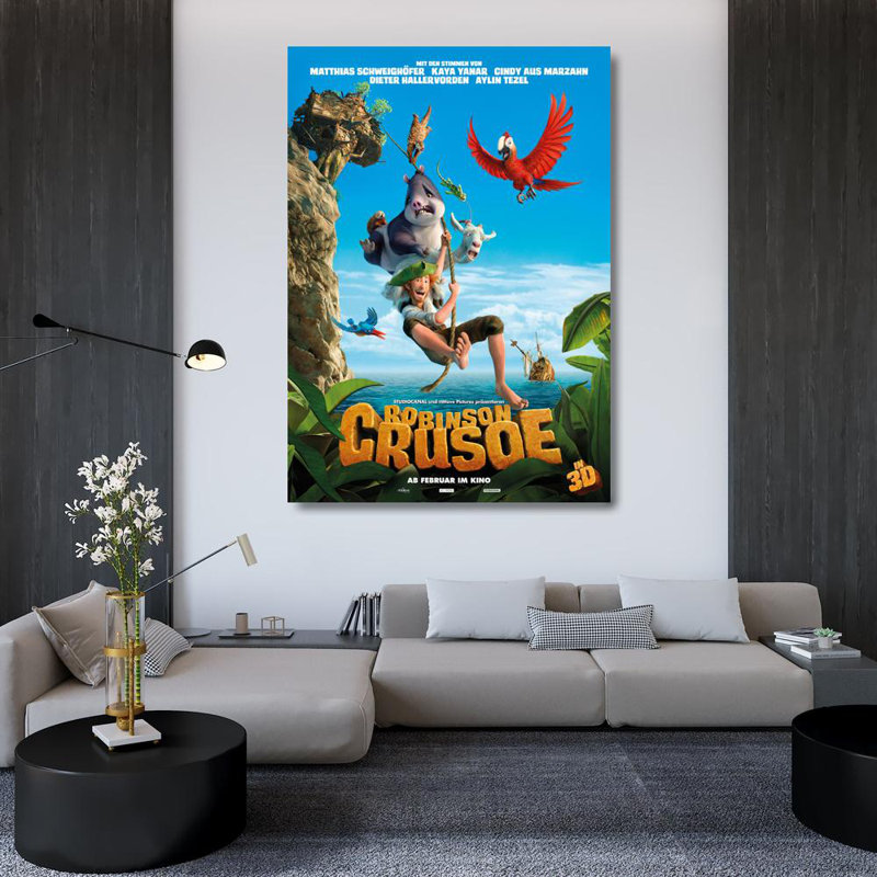 Robinson Crusoe, 48" H x 34" W