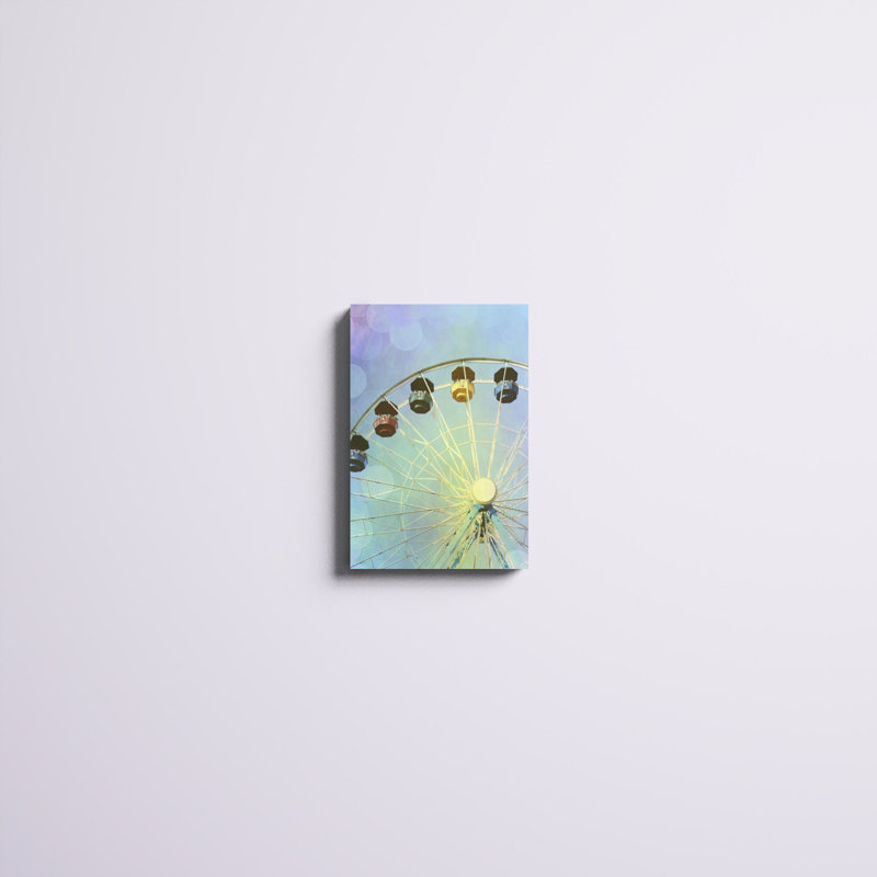 «Rainbow Ferris Wheel III», impression sur toile, H 18 po x l 12 po