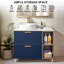 Ensemble de meuble-lavabo simple 36 po bleu