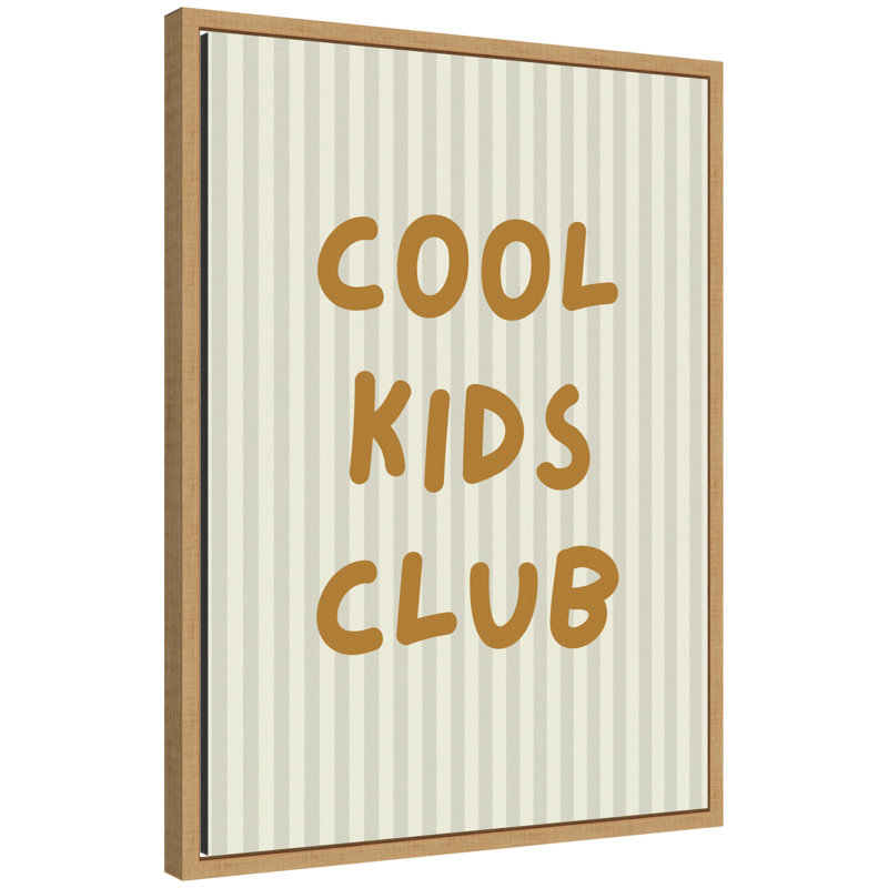 «Cool Kids Club» par Laura Moss, reproduction d'art sur toile encadrée