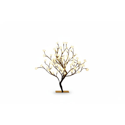 23-Inch Cherry Blossom LED Bonsai Tree Lamp with 90 Warm White Lights for Desk, Home, or Party Decor