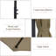 Parasol en porte-à-faux 120 po Rollinsville-967626761