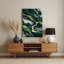 Paysage abstrait 56, art mural en métal bleu-531477432