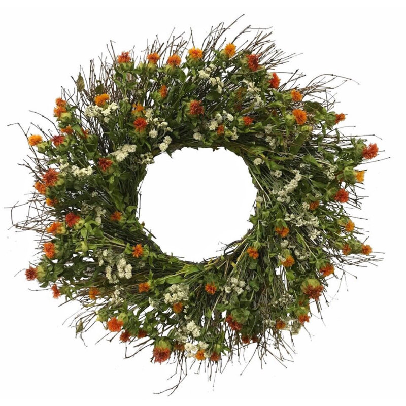 Handcrafted Dried Mixed Assortment Wreath, 22" H x 22" W x 5" D