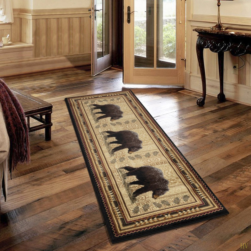 Nature's Nest GC_CBL3010  7 Ft. 10 In. X 10 Ft. 3 In. Lodge Area Rug, Rectangle 7'10" x 10'3"