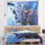 Tapisserie de plage, rocher et rivière bleue-28508967