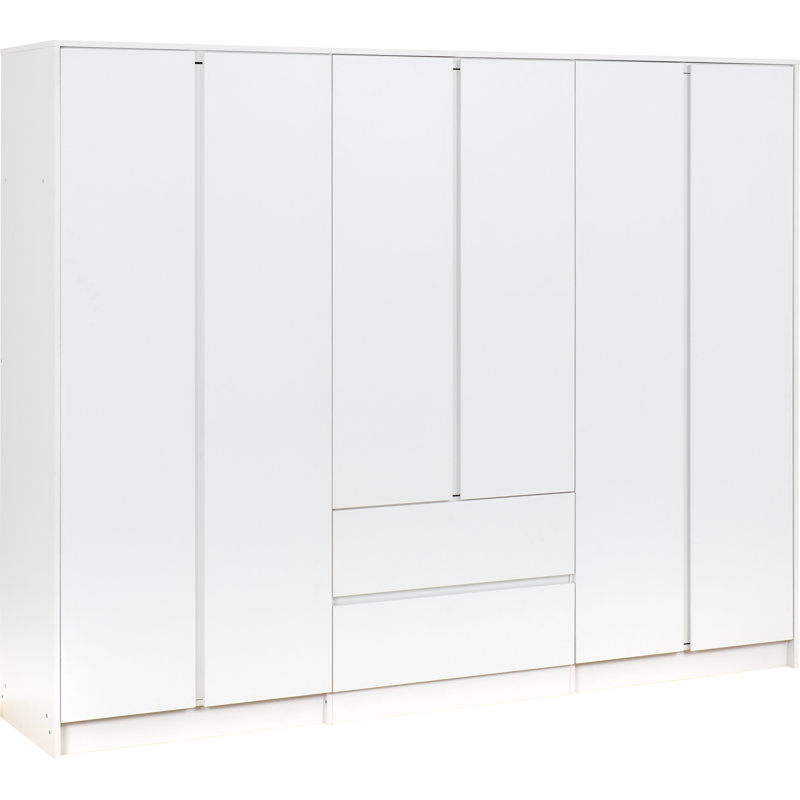  Braunstein 6 Door Wardrobe, Matt White