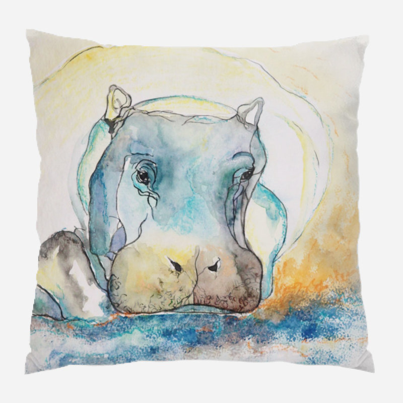  Coussin Hippo, Synthétique, Extérieur