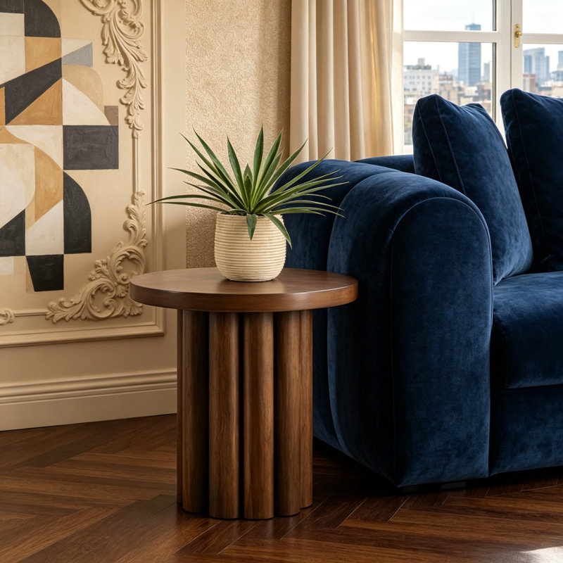 Table de bout en bois