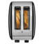 Grille-pain KitchenAid à 2 tranches avec bouton lumineux en noir onyx-10290678
