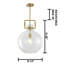 Luminaire suspendu industriel en verre 1 lumière
