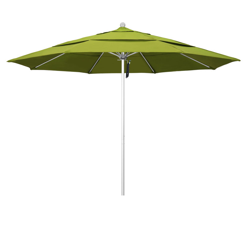 Parasol de marché 11 pi Hibo, Toile Ginkgo Performance
