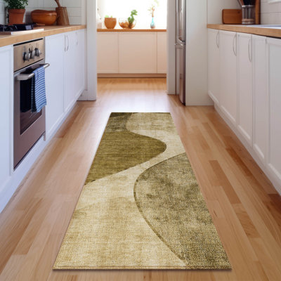 Premium Machine Washable Cerrito Brown Rug