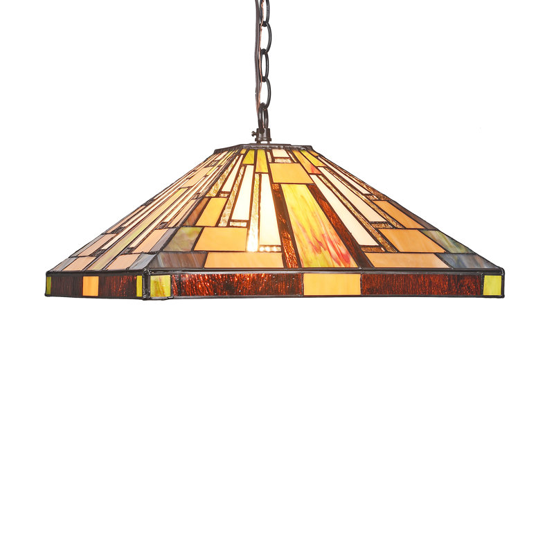 Luminaire suspendu géométrique 2 lumières simple Harney