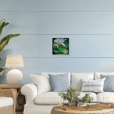 Waterlilies & Lily Pads Framed Giclee, design by Violeta Vollmer