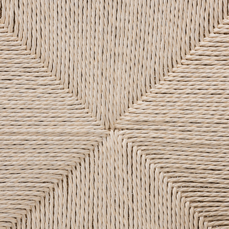 Ensemble de chaises de salle à manger 2 pièces Hirano, Blanc / beige, Blanc