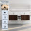 Meuble-lavabo 72 po avec lavabo, portes à fermeture douce, petites tablettes de rangement, armoire de 30 po et 12 po, meuble-lavabo en résine noyer, rangement spacieux,-1172591838-1172591835