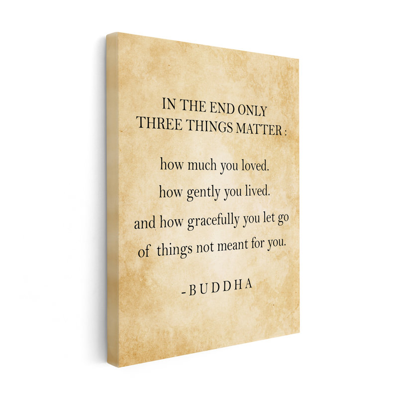 Only Three Things Matter No1, Unframed, Canvas, 08"H x 10"W