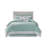 Oversized Cotton Jacquard Comforter Set Aqua King-117486598