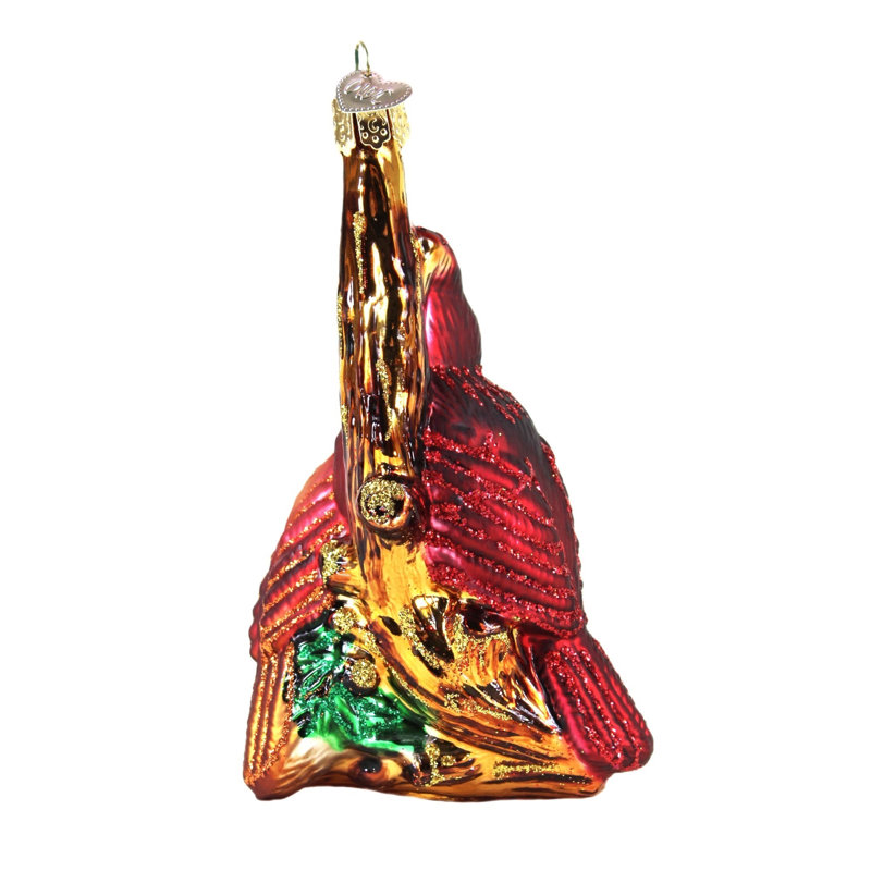 Ornement figurine suspendue paires de cardinals