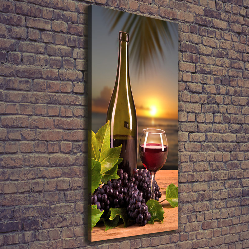 Grapes And Wine - Wrapped Canvas Print