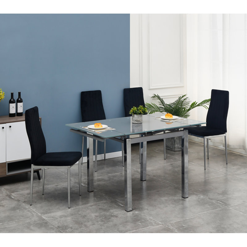 Trucksville 4 - Person Dining Set, Black, Black