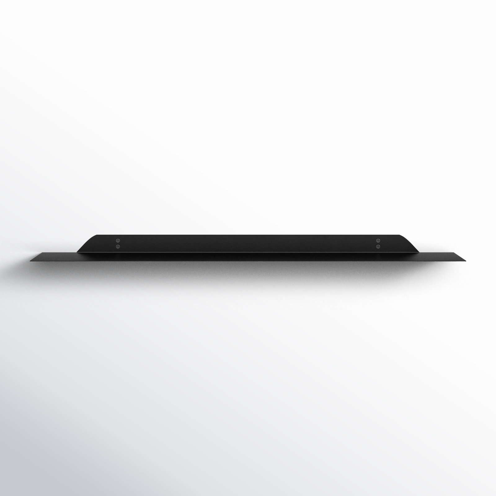 Maja Metal Floating Shelf, Black, 1.75" H x 36" W x 6" D