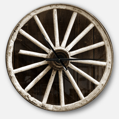 Horloge murale Swigart Farmhouse Designart