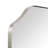 Kudi Scalloped Brushed Nickel Bathroom Mirror Decorative Silver Metal Framed Irregular Bathroom Vanity Mirror Wall Mounted 32 x 24''-1450270244-1450270264