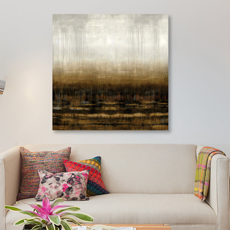 « after lueur iii », reproduction d’art sur toile tendue, H 18 po x l 18 po x P 1,5 po, Toile avec cadre flottant noir